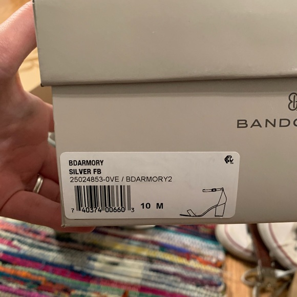 Silver Formal Dress Heels - Picture 2 of 3